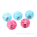single color hollow plastic bell ball cat toys